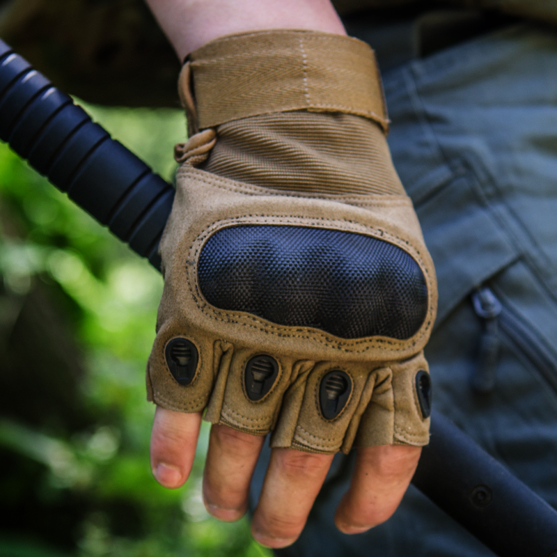 Black Hawk Tactical Glove Special Military Supplies for Men's All-Finger Battle Defense Training and Combat Half-Finger Glove