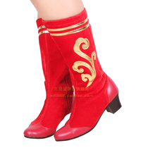 Special offer women Mongolian boots dance boots red Mongolian Tibetan womens boots Mongolian robe clothing accessories