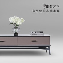 Youfan art art Italian light luxury Rock board TV cabinet home living room TV cabinet V36