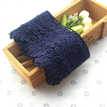 1 5 m long small fragrant wind cotton lace lace embroidery accessories handmade diy dress hem decoration Black