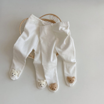 ins22 Spring and autumn Korean version Baby cute Bear Garn cotton beating underpants Sox male and female 100 hitch big PP pantyhose