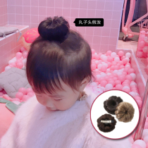 ins children princess cute pills head wig baby texture realistic child hair accessories girl hair clip 2 clothes
