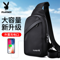 Playboy chest bag backpack shoulder bag Mens Tide Brand Japanese Shoulder Bag Multifunctional Student Fashion running bag