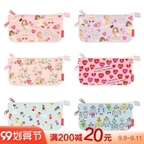 afrocat Korean cute pen bag Cartoon Doll waterproof zipper three-dimensional large capacity student stationery bag