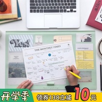  Seeso Korean double-layer desk mat Business computer mat Creative mouse mat PVC cover learning mat