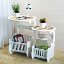 Simple modern bedside table European simple bedside table storage cabinet White locker dormitory bedroom bedside cabinet