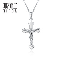 Ming brand jewelry platinum pendant PT950 Cross Jesus pendant fashion female pendant BFC0077
