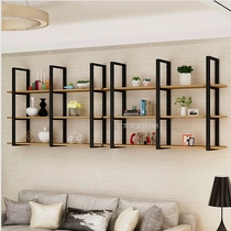 Wrought iron wall wall hanging shelf Wall book shelf Flower rack Decorative rack Partition Restaurant hanging wine rack Bar hanger
