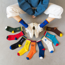 (3 pairs) skateboarding men and women in the tube personality creative ins tide Korean Academy style Sports