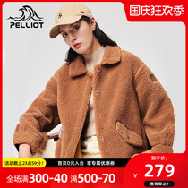 Beshy and new small fragrant style cashmere coat female autumn fleece coat thick fleece lapel coat