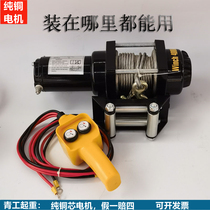  Electric winch 48V car small crane 48V electric hoist winch 60v small winch 60V Tricycle motor