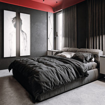 Italian technology cloth bed master bedroom double bed modern simple soft bag bed ins Net red bed Nordic 1 8 M cloth art bed