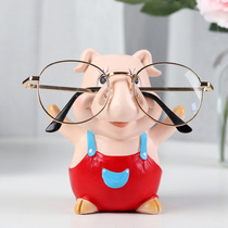 Creative glasses shop display frame glasses storage bracket Cute pig glasses shelf Sunglasses sunglasses holder ornaments