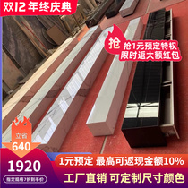 Bright rock board TV Cabinet platform modern simple living room solid wood light luxury floor cabinet background wall cabinet 3 meters customized