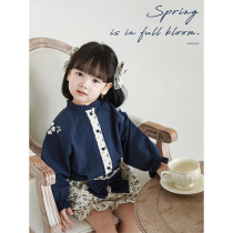 Young Yo-yo Girl Clear Sweet Teenage Girl Embroidery Shirt 2022 Spring New Baby Little Fresh Casual Bundle Leggings Pants