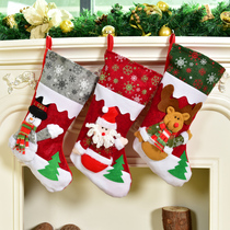 Christmas Socks Gift Bag Big Candy Bag Children Santa Santa socks Gift Pendant Decoration