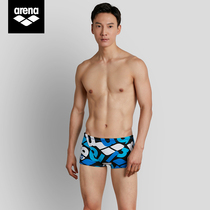 Arena Mens fitness sports boxer shorts mens fashion printing high elastic water quick-drying comfort