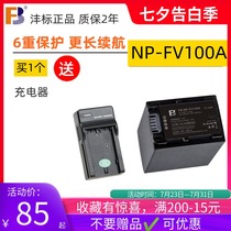 Fengbiao NP-FV100A Battery for Sony FV90 70 50 FH100 60 Camera PJ675 CX680