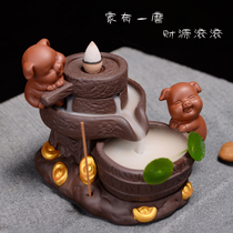 Reverse incense burner large size time to run creative ornaments home tea ceremony purple sand aromatherapy stove Tower sandalwood agarwood incense stove