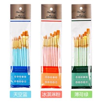 Paint brush students use Hook pen palette set gouache watercolor painting universal painting brush art
