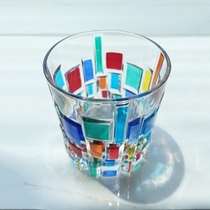 Italian imported glass ZECCHIN painted water glass Venice wine glass fashion retro handmade classical