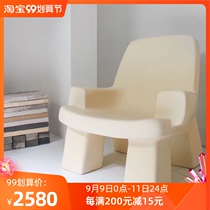 Nordic house silent wind medieval designer chair Model Room studio clothing store creative glass fiber reinforced plastic single chair