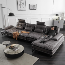 Technology cloth sofa Modern simple Italian minimalist ultra-soft combination living room Nordic sitting deep light luxury fabric sofa