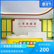 Training institutions Paint front desk Early education education reception desk Bar school corner desk Consultation desk customization