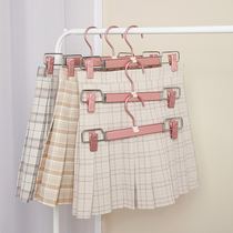 Pants rack household wardrobe aluminum alloy seamless pants clip balcony hanging pants underwear drying rack jk skirt clip hanger