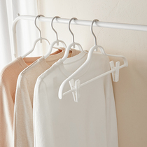 Hanger household clothes Hanfu no trace plastic clothes hanging with clip clothes support adhesive hook non-slip pants rack pants clip