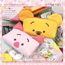  Walking with the light]Korean single cartoon bear makeup bag female cute travel toiletry bag small thing Meng Meng storage bag