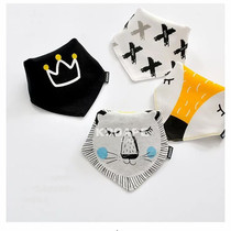 2-strip Tide brand Cotton pet scarf dog triangle towel mouth towel small dog cat Teddy scarf scarf