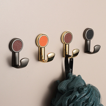 Modern non-perforated clothes hook after entering the door to hook wardrobe clothes hook creative coat hook light luxury single hook wall hanging