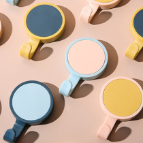 3-pack creative bathroom strong nail-free hook rotating seamless sticky hook clothes hook multi-function contrast color wall hook