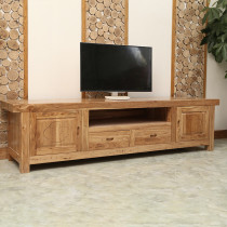 Old Elm Wood TV Cabinet Full Solid Wood Lockers Combine New Chinese Imitation Antique Living Room Simple bedroom Furniture Small family Type