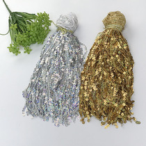 Handmade DIY accessories stage performance clothes row beards Latin dance sequins tassel lace sequins row row ears 29cm