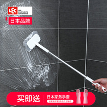 Japanese LEC bathroom brush long handle floor brush bristle bathroom tile cleaning artifact brush Toilet washing brush