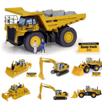 3D paper mold Three-dimensional puzzle model diy handmade origami toy forklift bulldozer Construction engineering truck Excavator