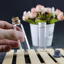 50 small glass bottles with wall decoration aluminum caps with paint sand mini wishing bottles DIY hand drifting bottles
