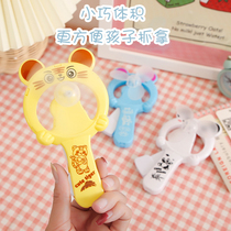 Cartoon hand pressure fan toy cute mini student portable hand-held manual bear net red children's small fan
