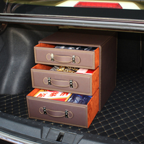 Car storage cabinet Trunk storage shoe box rack Car finishing box Tail box Back car special drawer