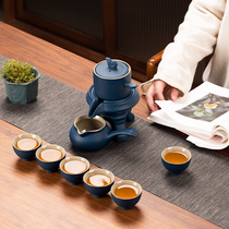 Ceramic tea set set Household lazy graphite tea making artifact Office meeting modern simple automatic tea making device