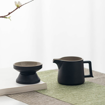 Black Tao Gongdo Cup Tea Leak Set Tea Cups One Tea Cup Tea Set Accessories