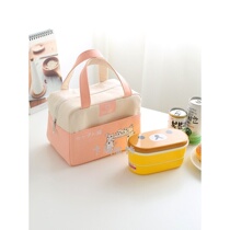 Japanese lunch box bag Hand bag work large capacity thick aluminum foil insulation bag portable rice bag insulation lunch bag