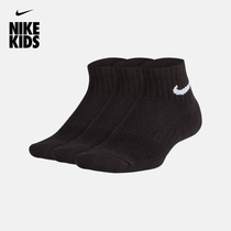 Nike Nike official EVERYDAYCUSHIONED ANKLE big child sports socks 3 pairs SX6844