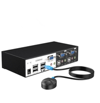 Maxtor MT-0201VK industrial grade automatic KVM switcher 2 in 1 out USB audio wire control wiring
