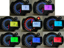 s182 motorcycle naked car modification LCD instrument odometer assembly Speed water temperature gear 1-6 gears