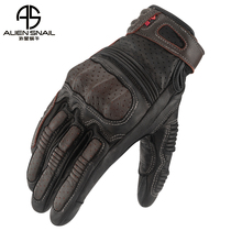  Alien snail motorcycle riding gloves spring and summer motorcycle racing anti-fall breathable knight gloves for men and women V10