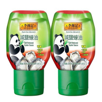 2 cans * 235g Hong Kong version of Lee Kam write-down salt oyster sauce low salt sodium 25% panda oil consumption cooking stir-fry