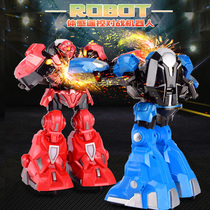 Intelligent somatosensory fighting electric battle robot remote control double fight toy boy 8 children 6 boxing 10 years old